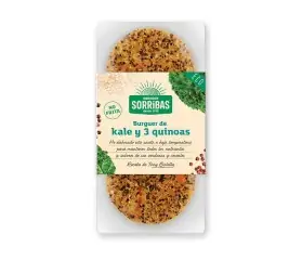 refrig burger vegetal de kale y 3 quinoas 160 g