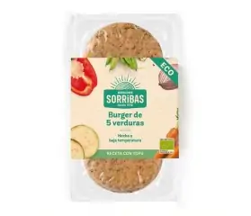 refrig burger vegetal de 5 verduras 160g sorribas