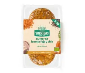 refrig burger vegetal de lenteja roja y chia 160g sorribas