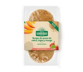 refrig burger vegetal queso cabra mango e higos fusion 160g sorribas