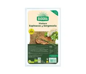 vistteca bio de espinacas y gorgonzola 90 g
