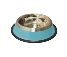 comedero inox antid 4 franja azul