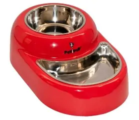 comedero bebedero melamina petipop rojo