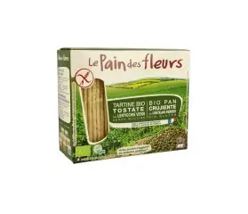cracker lenteja verde le pain des fleurs 150g