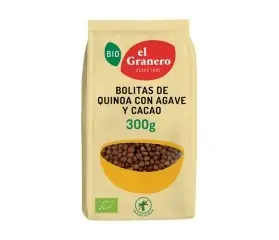 bolitas de quinoa con agave y cacao bio 300 g