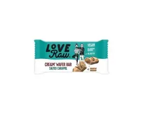 love raw vegan barquillos rellenos de caramelo salado 2 x 225g