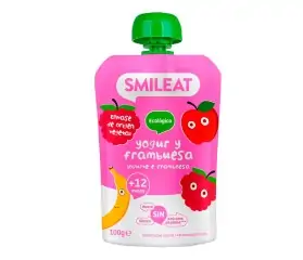 pouch bio yogur y frambuesa 100 gr