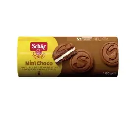 minigalletas de cacao rellenas crema de leche mini choco 100g schar