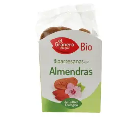 galletas artesanas con almendra bio 220 g